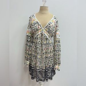 Lace V- Neck Free People Dress